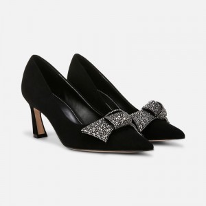 Naturalizer 27 EDIT Emery Bow Pump for Women Black XM27-0227B8
