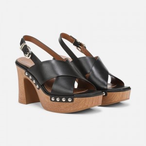 Naturalizer 27 EDIT Kirsten Platform Slingback for Women Black WL50-1060F4