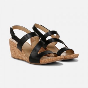 Naturalizer Adria Wedge Sandal for Women Black WA68-6258O7