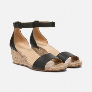Naturalizer Areda Wedge Sandal for Women Black FY82-2212Z3