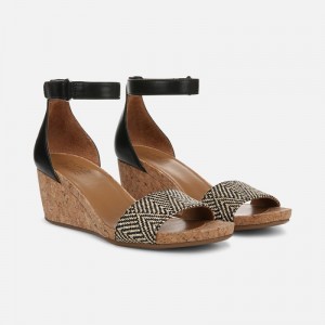 Naturalizer Areda Wedge Sandal for Women Black VS23-9283A2