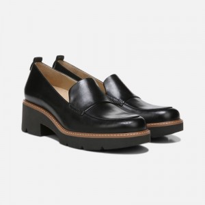 Naturalizer Darry Lug Sole Loafer for Women Black KT55-4885E3