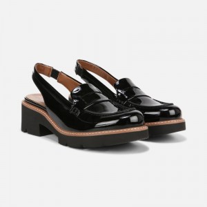 Naturalizer Darry Lug Sole Slingback Loafer for Women Black FG07-7097B5