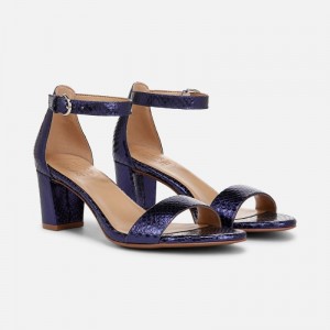 Naturalizer Limited Edition Vera Dress Sandal for Women Blue Metallic / Snake GG88-1748G8
