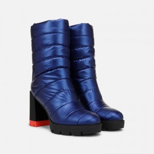 Naturalizer Think Royln Crosswalk Water Repellent Bootie for Women Blue RZ84-5604Q2