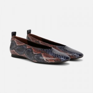 Naturalizer 27 Edit Carla Flat for Women Blue / Snake CB03-7163G6
