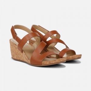 Naturalizer Adria Wedge Sandal for Women Brown TF58-6538B3