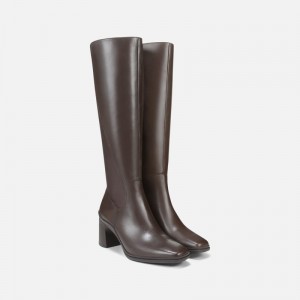 Naturalizer Axel Weatherproof Knee High Boot for Women Brown IL79-8979L1