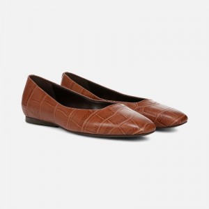 Naturalizer Chelsea Ballet Flat for Women Brown QO53-6383Q3