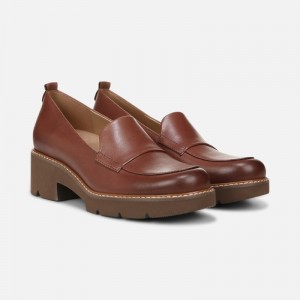 Naturalizer Darry Lug Sole Loafer for Women Brown NX69-6909G1