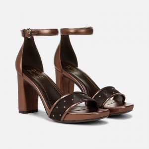 Naturalizer Joy Dress Sandal for Women Brown HF50-9780D7