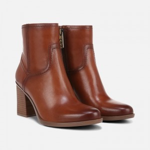 Naturalizer Kalina Ankle Bootie for Women Brown AV34-3014K1
