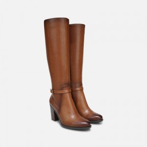 Naturalizer Kalina Narrow Calf Knee High Boot for Women Brown MG68-2908D1