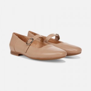 Naturalizer Kelly Mary Jane Flat for Women Brown TZ28-8918H7