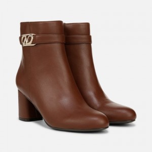 Naturalizer Lottie Ankle Bootie for Women Brown AQ74-8574R3