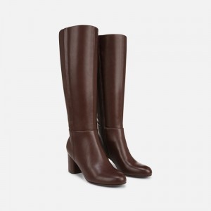 Naturalizer Loving Wide Calf Knee High Boot for Women Brown ZM38-8248Z5
