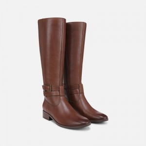 Naturalizer Rory Wide Calf Knee High Boot for Women Brown DC20-9170Q9