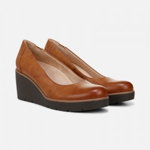 Naturalizer SOUL About Time Wedge Pump for Women Brown GG44-0244O3