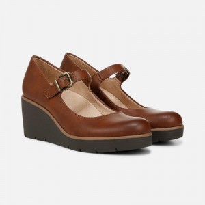 Naturalizer SOUL Adore Mary Jane Wedge for Women Brown HF85-3465X0