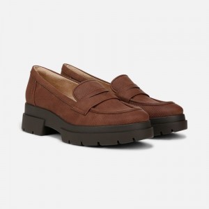 Naturalizer SOUL Ophelia Lug Sole Loafer for Women Brown KU71-5441F7