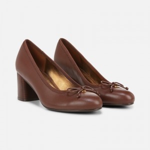 Naturalizer Sienna Block Heel Pump for Women Brown KJ88-1408M8