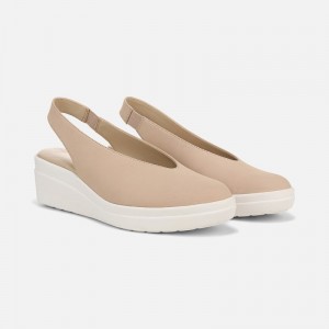 Naturalizer Sutton Slingback Wedge for Women Brown FJ57-7337J6