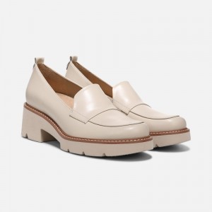 Naturalizer Darry Lug Sole Loafer for Women Cream WP78-2088Z3
