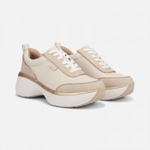 Naturalizer SOUL Roquel Lace Up Sneaker for Women Cream IQ08-4388N2