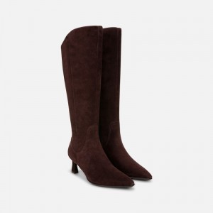 Naturalizer Deesha Wide Calf Knee High Boot for Women Dark Brown KN41-5181P3