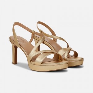 Naturalizer Abby Dress Sandal for Women Dark Gold TU56-3926B9
