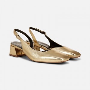 Naturalizer Jayla Slingback Pump for Women Dark Gold EC80-6650Z2