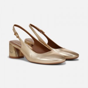 Naturalizer Lane Slingback Pump for Women Dark Gold JB43-7953I0