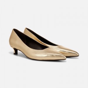 Naturalizer Natalia Kitten Heel for Women Dark Gold VC41-5711L3