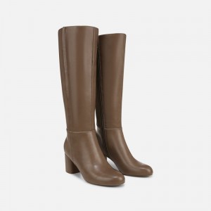 Naturalizer Loving Knee High Boot for Women Dark Grey Brown TS14-3394V9