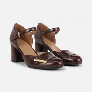 Naturalizer Lavish Mary Jane Pump for Women Dark Red LG55-0725C1