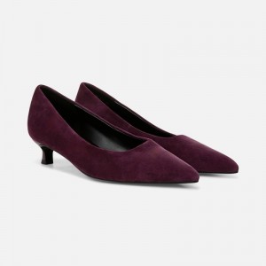 Naturalizer Natalia Kitten Heel for Women Deep Purple ZU56-9656J1