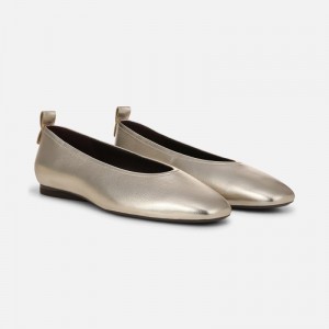 Naturalizer 27 Edit Carla Flat for Women Gold Metallic CH33-7923T7