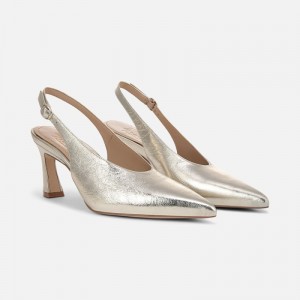 Naturalizer 27 EDIT Elaine Slingback Dress Shoe for Women Gold KU43-0503Y0