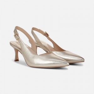 Naturalizer 27 EDIT Felicia 4 Slingback Dress Shoe for Women Gold EC94-1164C9