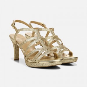 Naturalizer Baylor Dress Sandal for Women Gold KM87-6417L4