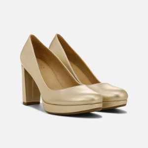 Naturalizer Berlin Pump for Women Gold CB92-7022K1