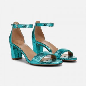 Naturalizer Limited Edition Vera Dress Sandal for Women Green Metallic / Snake XF92-0412B9