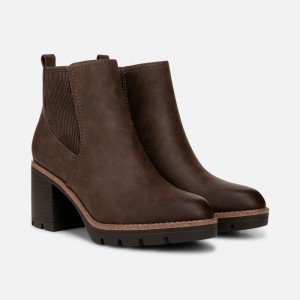 Naturalizer Madalynn Gore Water Repellent Bootie for Women Grey Brown EF84-4864J5