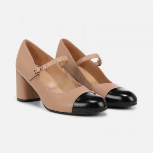 Naturalizer Lovable Mary Jane for Women Grey Brown / Black CI62-6992X2