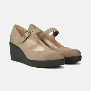 Naturalizer SOUL Adore Mary Jane Wedge for Women Grey SW49-0149G7