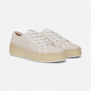 Naturalizer SOUL Iliana Lace Up Sneaker for Women Light Beige FP27-2277E2