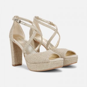 Naturalizer Melody Dress Sandal for Women Light Brown Metallic ZP24-6274T2