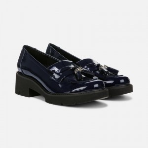 Naturalizer Desmond Lug Loafer for Women Navy NI77-8697K2