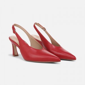 Naturalizer 27 EDIT Elaine Slingback Dress Shoe for Women Red HV10-5180C4