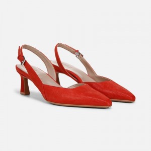 Naturalizer Dalary Slingback Pump for Women Red KC09-0649G9